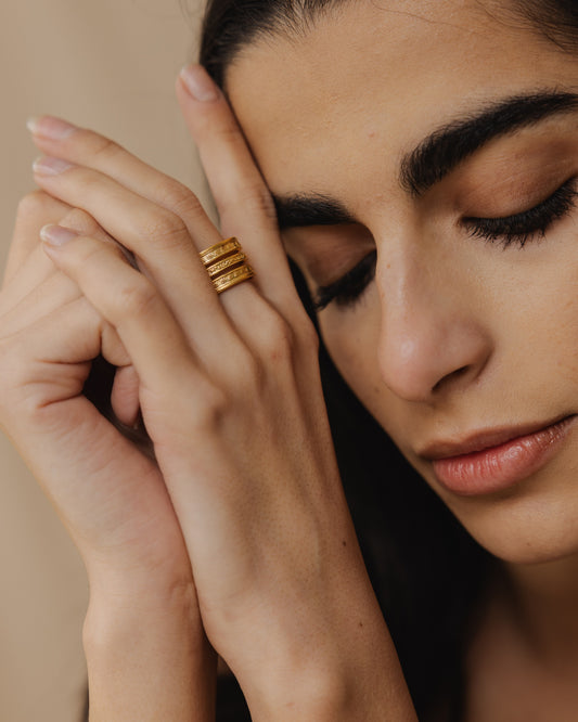 Triple Gold Plated Ring