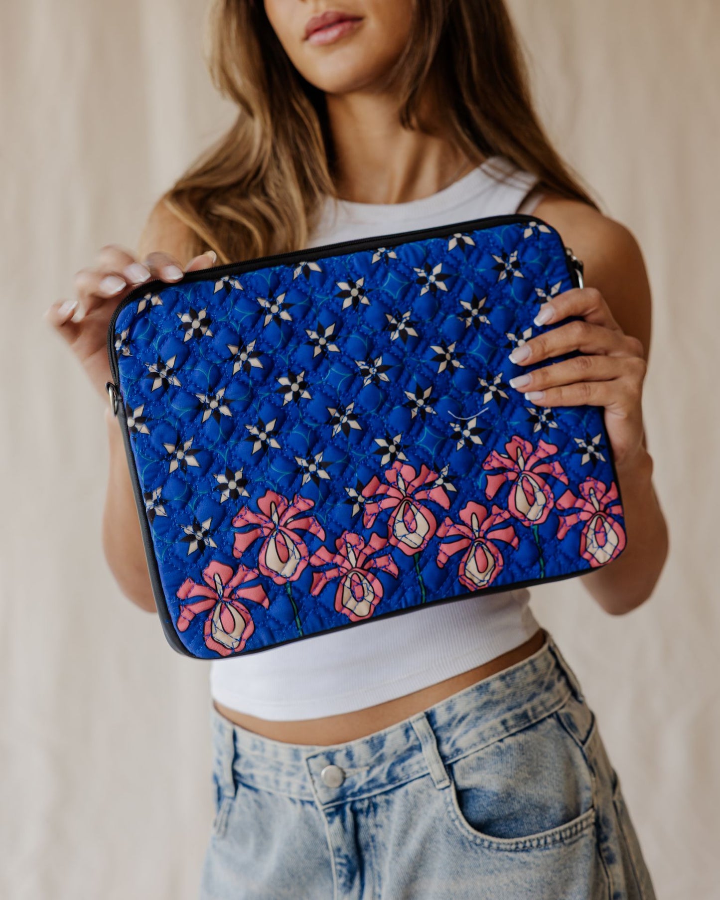 Midnight Bloom Quilted Sleeve