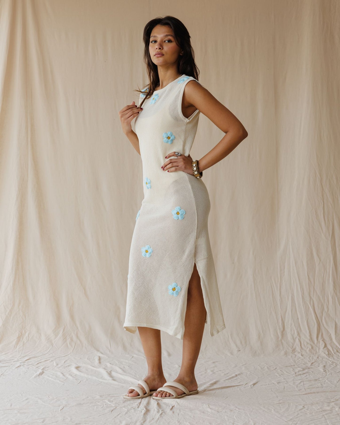 Off-White Daisy Drift Dress