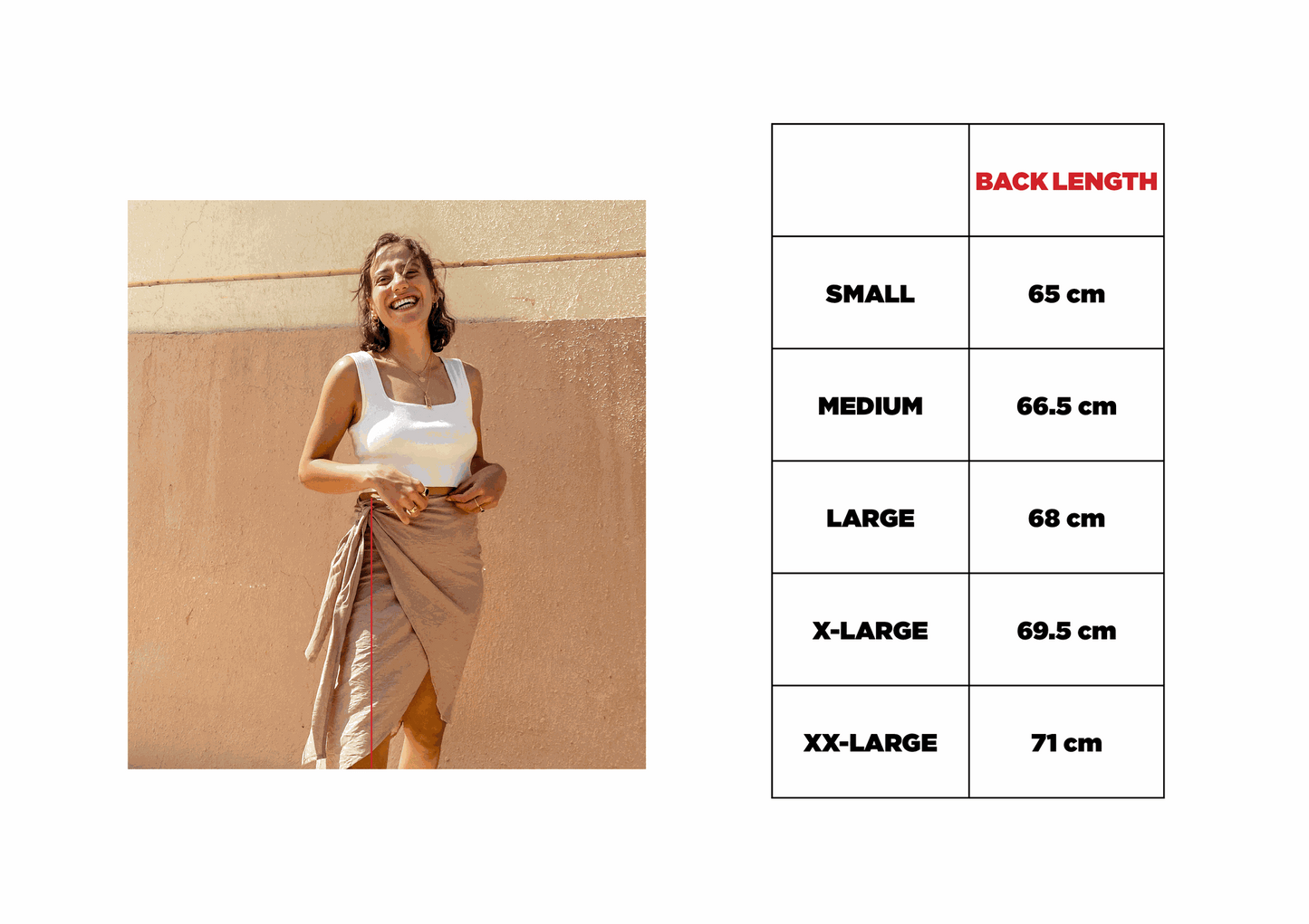 Short Wrap Skirt Brick