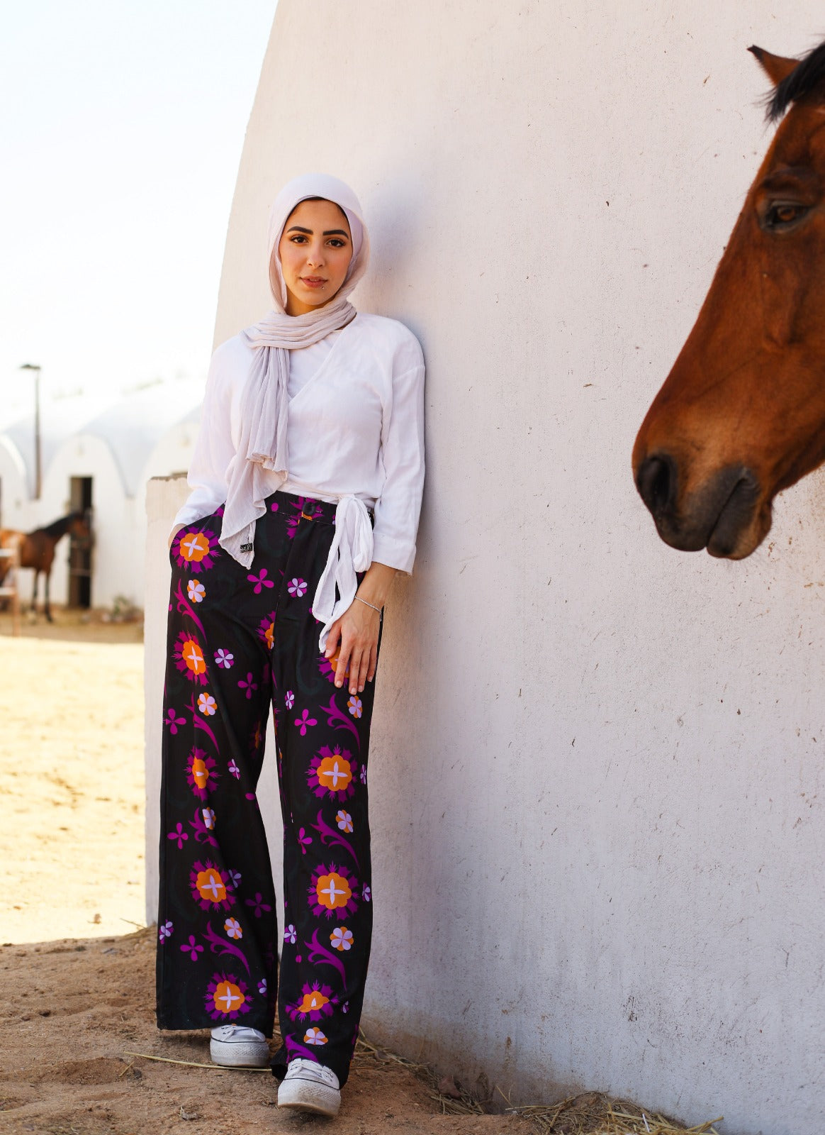 Marrakesh Inspired Black Crepe Pants