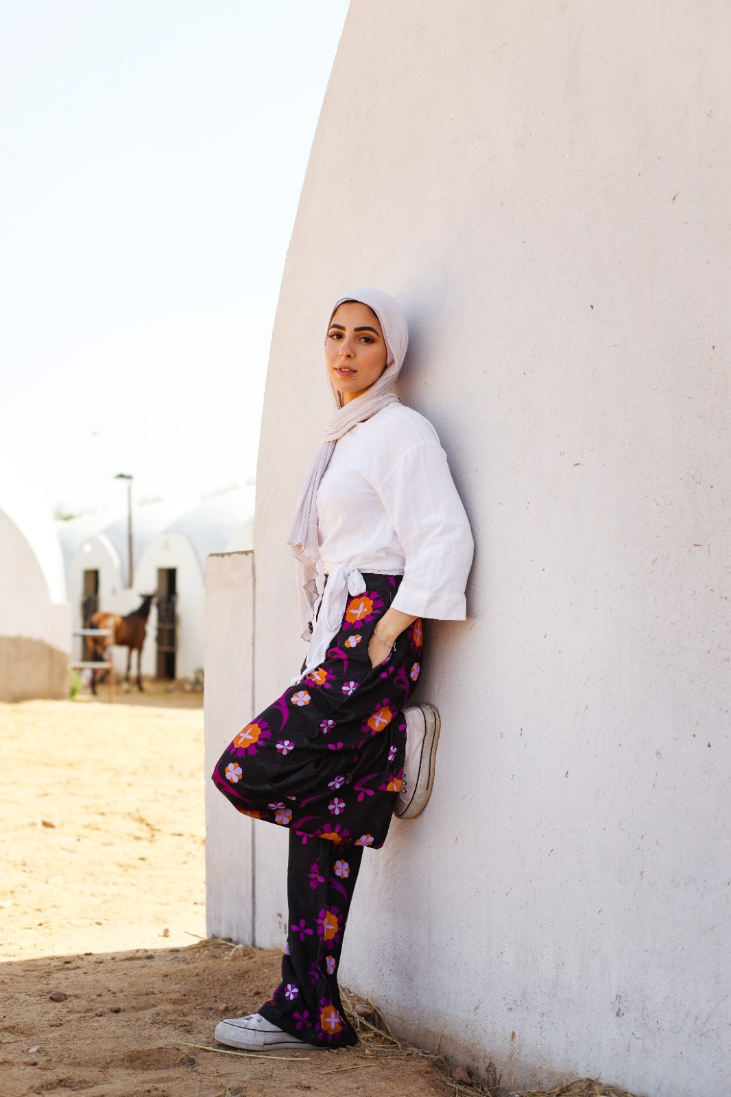 Marrakesh Inspired Black Crepe Pants