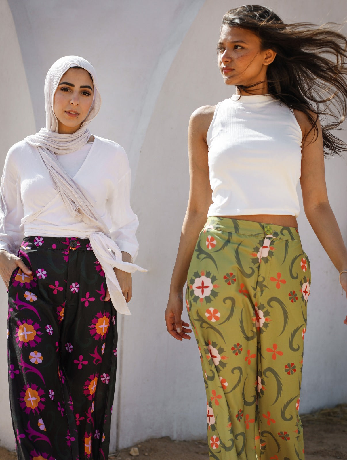 Marrakesh Inspired Black Crepe Pants