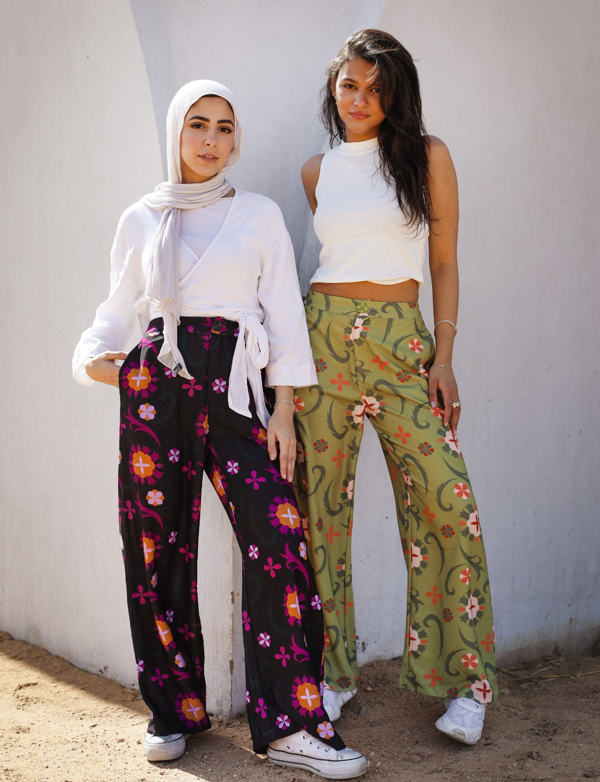 Marrakesh Inspired Black Crepe Pants